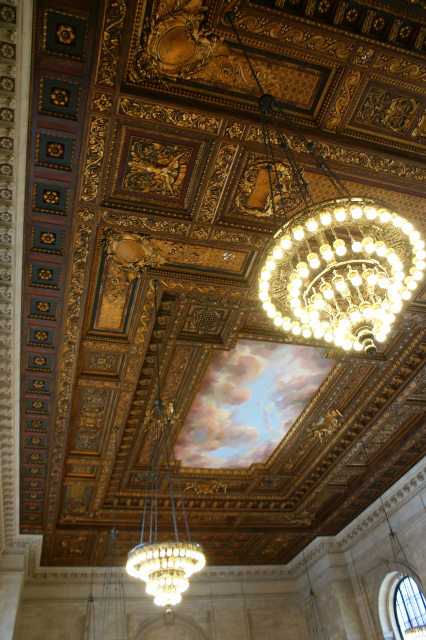 Wnętrze holu głównego New York Public Library