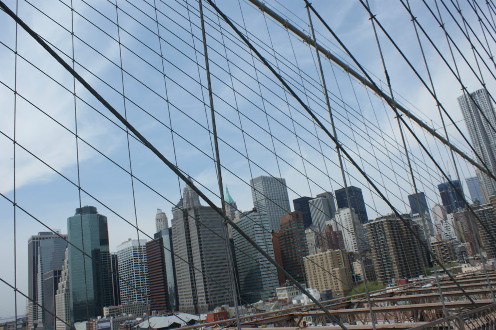 Manhattan z Brooklyn Bridge